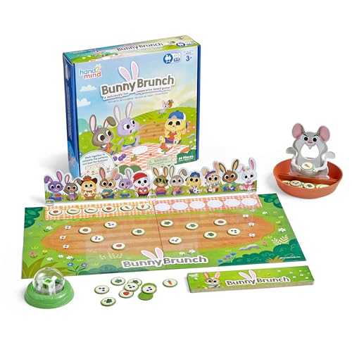 Learning Resources 95788 Bunny Brunch Kaninchenbrunch Brettspiel, ab 3, Vorschulspiele, Mathe Kinder, Klassenzimmer ersten Jahre, Mustererkennung, 2-4 Spieler, Mehrfarbig Learning Resources 95788 Bunny Brunch Kaninchenbrunch Brettspiel, ab 3, Vorschulspiele, Mathe Kinder, Klassenzimmer ersten Jahre, Mustererkennung, 2-4 Spieler, Mehrfarbig von hand2mind