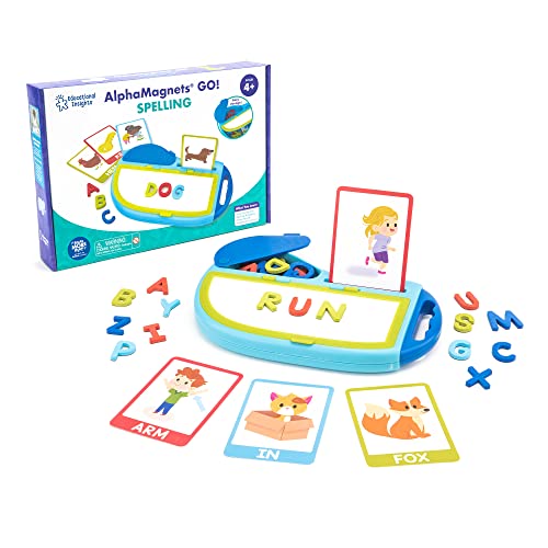 Learning Resources AlphaMagnets GO! Aktivitätsset für Buchstabierübungen, magnetische Buchstaben für Kinder, ABC-Magneten mit Großbuchstaben, 73-teilig, ab 3 Jahren von Educational Insights