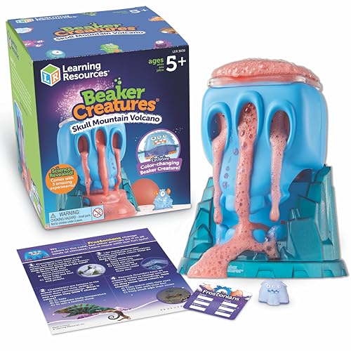 Learning Resources Beaker Creatures Schädelberg-Vulkan, Naturwissenschaftlicher Mint-Baukasten für Kinder, Chemiebaukasten für Kinder, ab 5 Jahren Learning Resources Beaker Creatures Schädelberg-Vulkan, Naturwissenschaftlicher Mint-Baukasten für Kinder, Chemiebaukasten für Kinder, ab 5 Jahren von Learning Resources