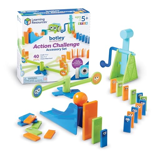 Learning Resources Botley Aktion-Ergänzungsset, Ab 5 Jahren, Zubehör für programmierbare Roboter, Fördert Mint-Konzepte, Ursache-Wirkung-Experimente von Learning Resources