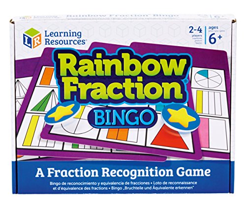 Learning Resources Bruchteil-Bingo in Regenbogenfarben von Learning Resources