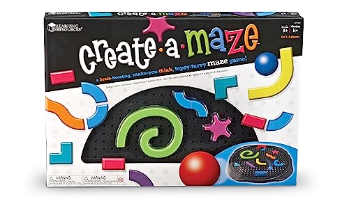 Learning Resources CreateaMaze Ein Spiel zum Erstellen des eigenen Labyrinths, Kinderspiele von Learning Resources