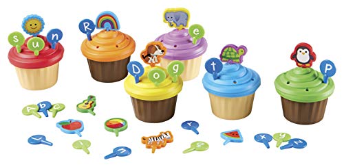 Learning Resources Party Cupcake Toppers Cupcakeparty mit ABC-Dekosteckern von Learning Resources