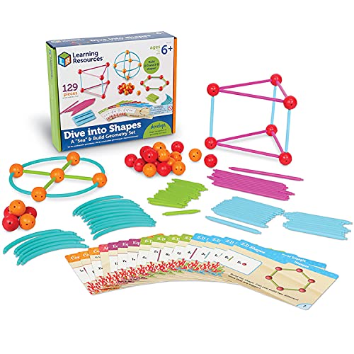 Learning Resources Dive into Shapes! Geometrieset zum Bilden von Formen rund um das Thema Meer von Learning Resources