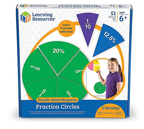 Learning Resources Doppelseitige Magnet-Bruchkreise in Regenbogenfarben Learning Resources Doppelseitige Magnet-Bruchkreise in Regenbogenfarben von Learning Resources