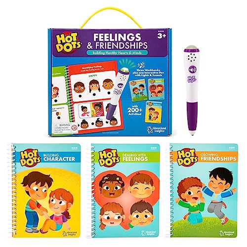 Learning Resources Hot Dots Gefühle und Freundschaften, Arbeitsbücher für sozio-emotionales Lernen, ab 3 Jahren, sofortige Rückmeldung, über 200 Aktivitäten für soziales und emotionales Lernen Learning Resources Hot Dots Gefühle und Freundschaften, Arbeitsbücher für sozio-emotionales Lernen, ab 3 Jahren, sofortige Rückmeldung, über 200 Aktivitäten für soziales und emotionales Lernen von Educational Insights