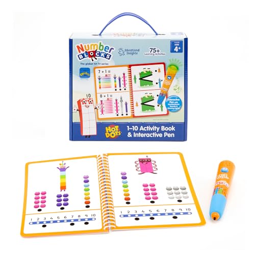 Learning Resources Hot Dots Numberblocks 1-10 Aktivitätsbuch mit interaktivem Stift, über 75 Aktivitäten, Numberblocks-Geschenke, ab 4 Jahren Learning Resources Hot Dots Numberblocks 1-10 Aktivitätsbuch mit interaktivem Stift, über 75 Aktivitäten, Numberblocks-Geschenke, ab 4 Jahren von Educational Insights