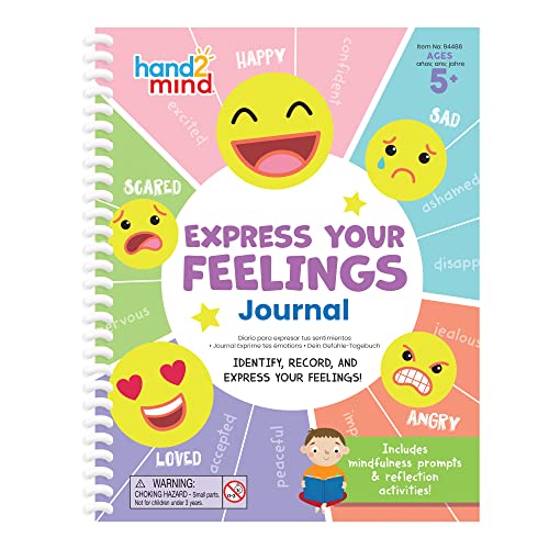 Learning Resources Express Your Feelings Journal, Activity Book für Kinder zum Erkennen und Ausdrücken von Emotionen und Gefühlen, Selbstregulation, Achtsamkeit lernen, ab 5 Jahren von Learning Resources