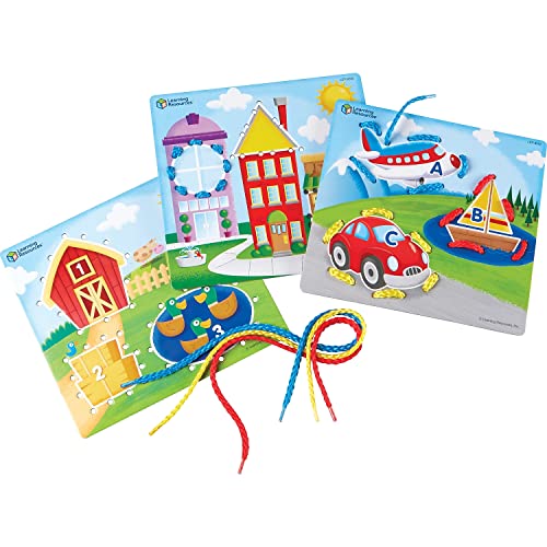 Learning Resources Fädelbretter mit Lernmotiven von Learning Resources