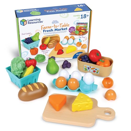 Learning Resources New Sprouts Frischemarkt, ab 18 Monaten, Spielzeug für 2-jährige Jungen und Mädchen, Spielnahrung, 27 Teile Learning Resources New Sprouts Frischemarkt, ab 18 Monaten, Spielzeug für 2-jährige Jungen und Mädchen, Spielnahrung, 27 Teile von Learning Resources