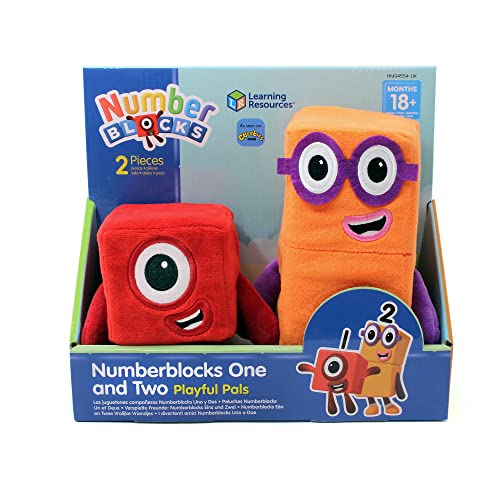 Learning Resources Numberblocks One und Two Playful Pals Plüschtiere, Numberblocks Plüschtiere, Stofftiere für Kleinkinder, Geschenke für Kinder ab 18 Monate 1 2 3 Jahren, Jungen und Mädchen Learning Resources Numberblocks One und Two Playful Pals Plüschtiere, Numberblocks Plüschtiere, Stofftiere für Kleinkinder, Geschenke für Kinder ab 18 Monate 1 2 3 Jahren, Jungen und Mädchen von Learning Resources