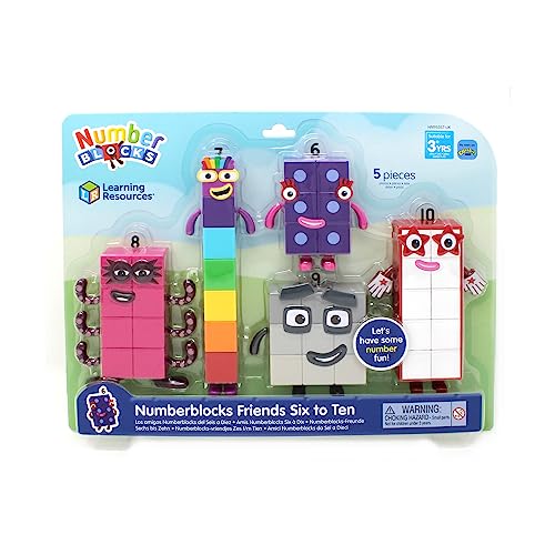 Learning Resources Numberblocks-Freunde Sechs bis Zehn, Spielfiguren, offizielle Sammelfiguren für Kinder ab 3 Jahren von Learning Resources