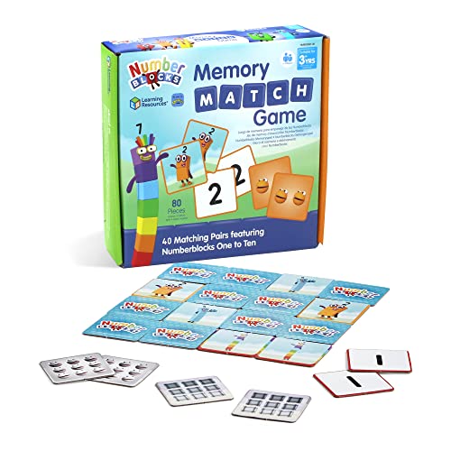 Learning Resources Numberblocks Memoryspiel für Kinder ab 3 Jahren, Spiel zum Bilden von Bildpaaren, Reisespiel mit 4 verschiedenen Zuordnungsmöglichkeiten Learning Resources Numberblocks Memoryspiel für Kinder ab 3 Jahren, Spiel zum Bilden von Bildpaaren, Reisespiel mit 4 verschiedenen Zuordnungsmöglichkeiten von Learning Resources