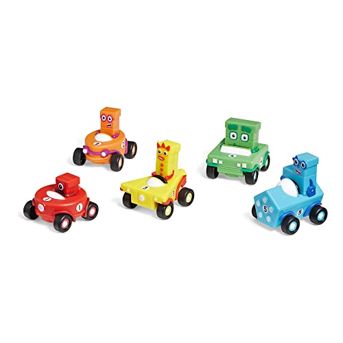 Learning Resources HM95405-UK Mini-Autoset, 5 Autos, Numberblocks-Geschenke, Fahrzeuge mit beweglichen Rädern, Zählen Lernen 1-5, ab 3 Jahren von Learning Resources