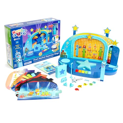 Learning Resources Numberblock Five’s Magical Superstar Stage, Spielzeug für 3-jährige Jungen und Mädchen, Deluxe-Spielset mit Five-Figur enthalten Learning Resources Numberblock Five’s Magical Superstar Stage, Spielzeug für 3-jährige Jungen und Mädchen, Deluxe-Spielset mit Five-Figur enthalten von Learning Resources