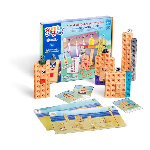 Learning Resources MathLink Cubes Numberblocks 21–30 Aktivitätenset, Spielzeug für 3-jährige Jungen und Mädchen, 20 Aktivitäten zur TV-Serie, Sensorisches Spielzeug für Autismus Learning Resources MathLink Cubes Numberblocks 21–30 Aktivitätenset, Spielzeug für 3-jährige Jungen und Mädchen, 20 Aktivitäten zur TV-Serie, Sensorisches Spielzeug für Autismus von Learning Resources