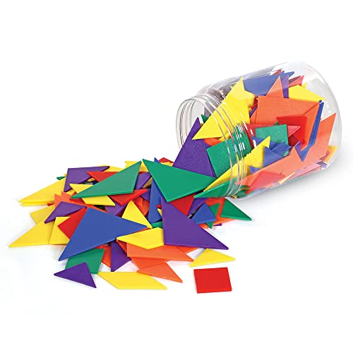 Learning Resources LER0416-6 Sechsfarbige Tangrams „Six-Colour Tangrams“ von Learning Resources