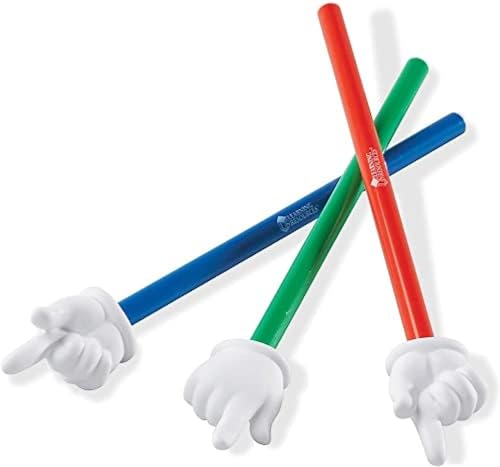 Learning Resources Zeigestab „Hand“ (Set mit 3 Stück) von Learning Resources