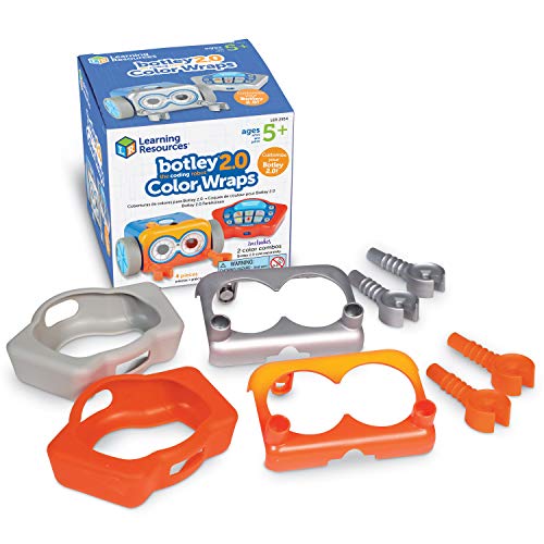 Learning Resources Farbhülsen für Botley 2.0: Packung enthält Silber und Rot, Ergänzungspackung, Botley Nicht enthalten, ab 5 Jahren von Learning Resources