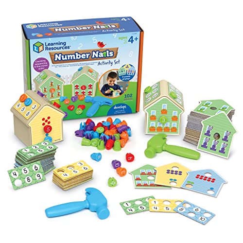 Learning Resources Zahlennägel-Aktivitätsset, ab 4 Jahren, Mathetraining-Spiele für Kinder, Spiele für die Vorschule, Klassenzimmerspiele für die Grundstufe, 102-teilig Learning Resources Zahlennägel-Aktivitätsset, ab 4 Jahren, Mathetraining-Spiele für Kinder, Spiele für die Vorschule, Klassenzimmerspiele für die Grundstufe, 102-teilig von Learning Resources