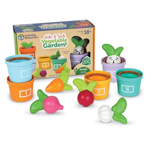 Learning Resources Verstecken im Gemüsegarten, Alter 18 Monate, Lernspielzeuge für Kleinkinder, Nachhaltiges Spielzeug Learning Resources Verstecken im Gemüsegarten, Alter 18 Monate, Lernspielzeuge für Kleinkinder, Nachhaltiges Spielzeug von Learning Resources