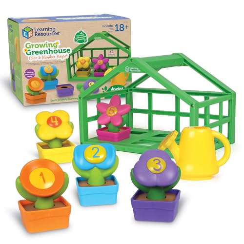 Learning Resources Gewächshaus mit Farben & Zahlen, ab 18 Monaten, Vorschul-Lernaktivitäten, Kleinkind-Lernspielzeug 2-4, Montessori-Spielzeug, nachhaltiges Spielzeug Learning Resources Gewächshaus mit Farben & Zahlen, ab 18 Monaten, Vorschul-Lernaktivitäten, Kleinkind-Lernspielzeug 2-4, Montessori-Spielzeug, nachhaltiges Spielzeug von Learning Resources