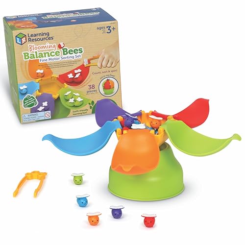 Learning Resources Blühende Balancier-Bienen feinmotorisches Sortier-Set, ab 3 Jahren, Vorschule Lernaktivitäten, Lernspielzeug 2-4, Montessori-Spielzeug, nachhaltiges Spielzeug, Sortierspielzeug Learning Resources Blühende Balancier-Bienen feinmotorisches Sortier-Set, ab 3 Jahren, Vorschule Lernaktivitäten, Lernspielzeug 2-4, Montessori-Spielzeug, nachhaltiges Spielzeug, Sortierspielzeug von Learning Resources