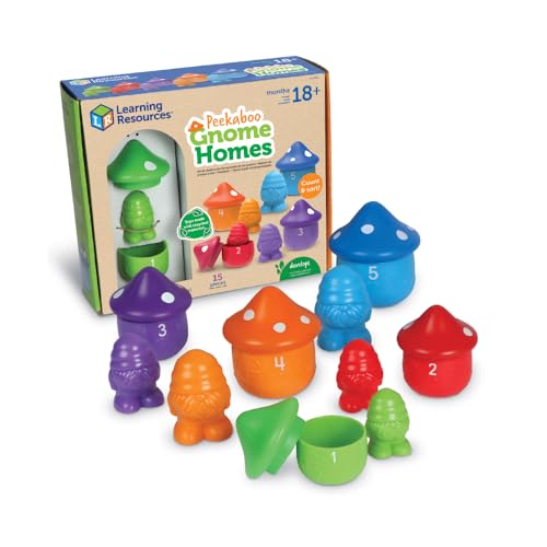 Learning Resources Kuckucks-Wichtelhäuschen, Alter ab 18 Monate, Lernspielzeug, Vorschul-Lernaktivitäten, Lernspielzeug für Kleinkinder 2-4, Montessori-Spielzeug, nachhaltiges Spielzeug Learning Resources Kuckucks-Wichtelhäuschen, Alter ab 18 Monate, Lernspielzeug, Vorschul-Lernaktivitäten, Lernspielzeug für Kleinkinder 2-4, Montessori-Spielzeug, nachhaltiges Spielzeug von Learning Resources