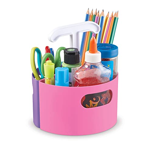Learning Resources Create-a-Space Storage Mini Centre (Pastel) Classroom Craft Keeper, Maker Space, Small Space Storage, Teacher Organiser, Home Office Storage, 4 Piece Set von Learning Resources