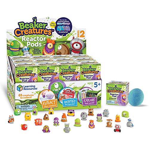 Learning Resources 24er-Set Reaktor-Kapseln – Beaker Creatures (Reihe 2), Mittel von Learning Resources