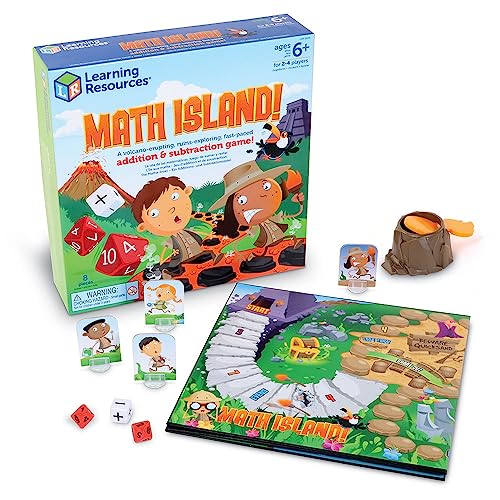 Learning Resources Maths Island Addition & Subtraktion Spiel, Lernspiele, Mathe-Spiele für 6-Jährige, Lernspielzeug, Mathe-Spiele für Kinder, Lernspiele für drinnen, Alter 6+ Learning Resources Maths Island Addition & Subtraktion Spiel, Lernspiele, Mathe-Spiele für 6-Jährige, Lernspielzeug, Mathe-Spiele für Kinder, Lernspiele für drinnen, Alter 6+ von Learning Resources