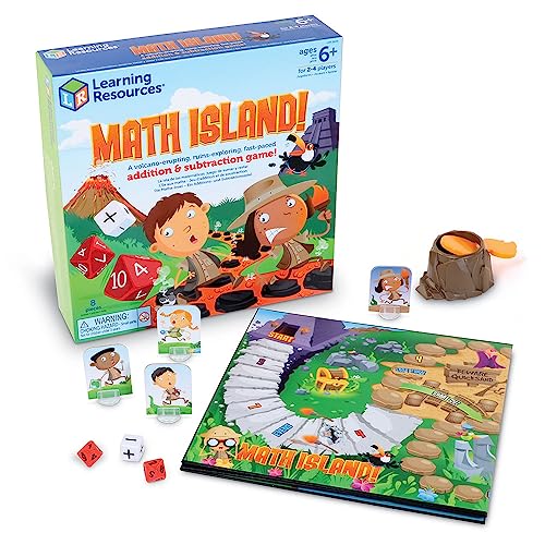 Learning Resources Maths Island Addition & Subtraktion Spiel, Lernspiele, Mathe-Spiele für 6-Jährige, Lernspielzeug, Mathe-Spiele für Kinder, Lernspiele für drinnen, Alter 6+ von Learning Resources