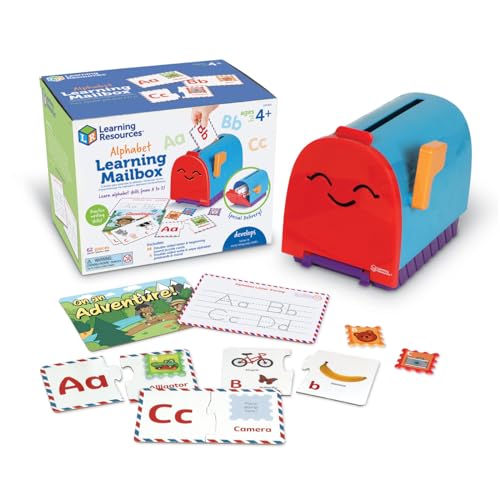 Learning Resources LER5511 Lernbriefkasten, Spielzeug, EIN lustiges, Alphabet-Puzzles, Briefkasten-Spiel, Lernspielzeug für Kinder ab 4 Jahren, Multi von Learning Resources