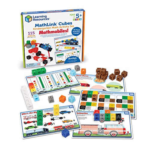 Learning Resources LER9332 MathLink Cubes Kindergarten-Aktivitäten-Set: Mathmobiles, Multi von Learning Resources