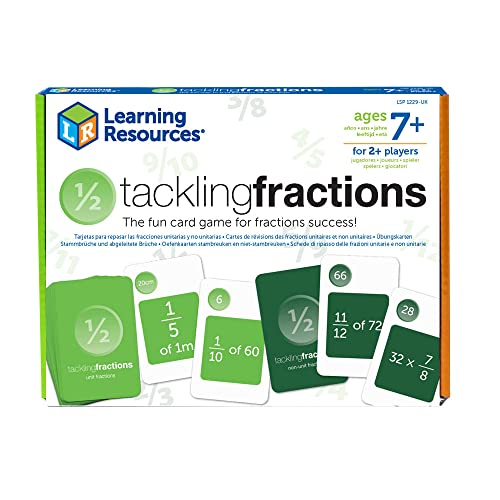 Learning Resources Fractions Kit für Kinder, Lernspiel, Fraktionsmaterial für Kinder, Mathe-Spiel, ab 7 Jahren von Learning Resources