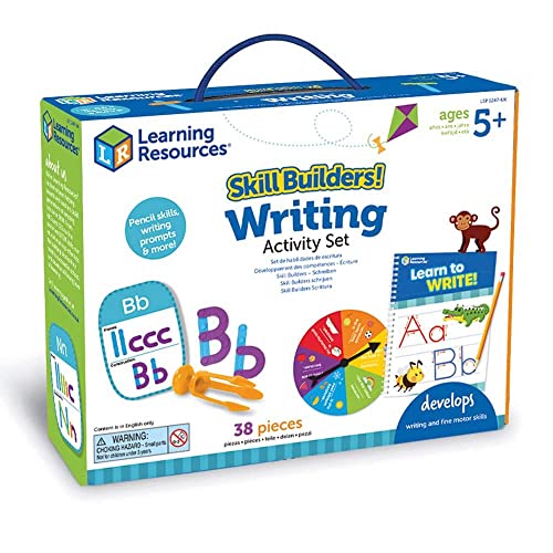 Learning Resources Skill Builders-Schreibset, praktische Schreibübungen, ab 5 Jahren, Stift greifen, Buchstaben bilden, Buchstaben nachzeichnen, Schreiben, ab 5 Jahren, 38 Teile von Learning Resources