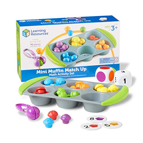 Learning Resources Mini-Muffin Sortier- und Zählspaß – Mathematikspiel von Learning Resources