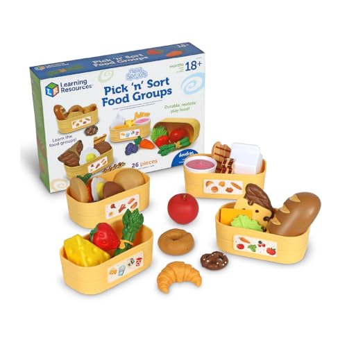 Learning Resources New Sprouts Lebensmittelgruppen zum Auswählen und Sortieren, ab 18 Monaten, Lebensmittelgeschäft zum Spielen, Küchenzubehör zum Spielen, Spielnahrung für Kleinkinder Learning Resources New Sprouts Lebensmittelgruppen zum Auswählen und Sortieren, ab 18 Monaten, Lebensmittelgeschäft zum Spielen, Küchenzubehör zum Spielen, Spielnahrung für Kleinkinder von Learning Resources