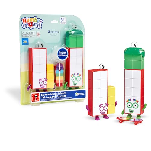 Learning Resources Numberblocks Dreizehn und Vierzehn, Figur und Lernspielzeug zum Erlernen von Zahlen und Zählen, Charaktere aus der TV-Serie, Geschenk für Kinder ab 3, 4, 5+ Jahren Learning Resources Numberblocks Dreizehn und Vierzehn, Figur und Lernspielzeug zum Erlernen von Zahlen und Zählen, Charaktere aus der TV-Serie, Geschenk für Kinder ab 3, 4, 5+ Jahren von Learning Resources