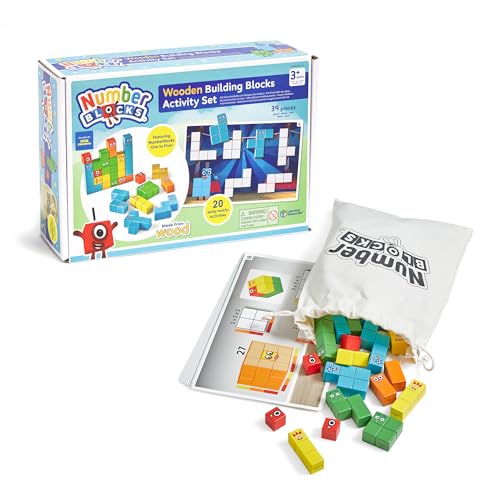 Learning Resources Numberblocks Kit mit 20 Aktivitäten und 28 Holzstücken, Charaktere von Eins bis Fünf, Zahlen und Zählen Lernen, Aufbewahrungstasche, Lernspielzeug, 3 4 5+ Jahre Learning Resources Numberblocks Kit mit 20 Aktivitäten und 28 Holzstücken, Charaktere von Eins bis Fünf, Zahlen und Zählen Lernen, Aufbewahrungstasche, Lernspielzeug, 3 4 5+ Jahre von Learning Resources