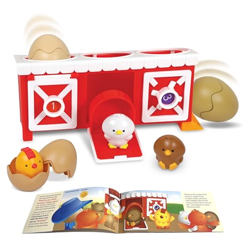 Learning Resources Peeksville Versteck & Pieps Hühnerstall, Lernspielzeug ab 18 Monaten, Bauernhof-Spielset für Kleinkinder von Learning Resources