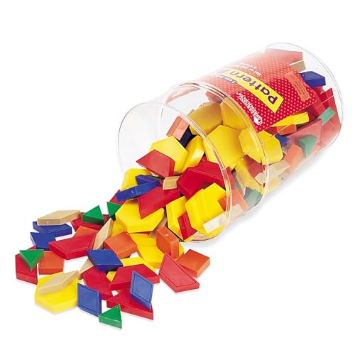 Learning Resources Plastic Pattern Blocks, 1 cm - Set of 250 von Learning Resources