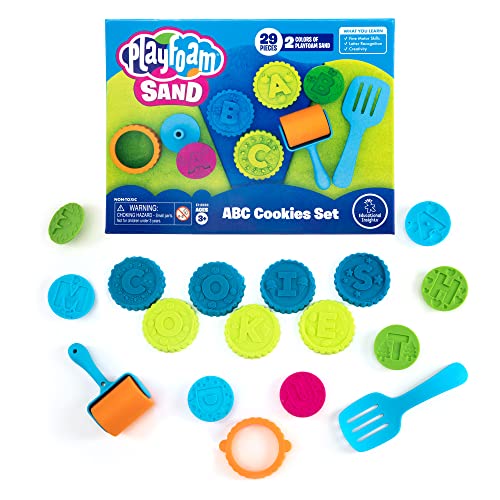 Learning Resources Playfoam Sand ABC-Plätzchenset, 2 Farben, 26 Buchstaben und Werkzeug, Formen Gestalten, Geschenke für Vorschulkinder Kleinkinder, Kinder, Jungen Mädchen 3 4 5+, 2233, Merhfarbig von Educational Insights