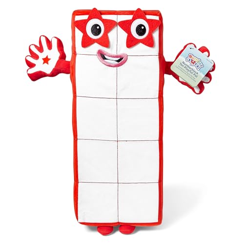 Learning Resources Plüsch Numberblock Zehn Spielgefährte, Original Plüschkollektion der TV-Serie, Angenehmes und Lehrreiches Spielzeug, Groß, Geschenk für Kinder ab 18 Monaten, 2 3 4 Jahre von Learning Resources
