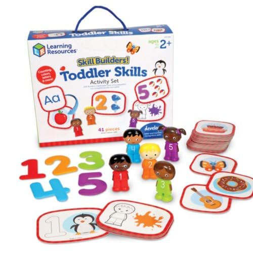 Learning Resources Skill Builders Aktivitätsset zur Förderung vorschulischer Fertigkeiten, Lernspielzeug für Kleinkinder, Zählspielzeug Sortierspielzeug für Kleinkinder, Alphabet-Spielzeug, 2+ von Learning Resources