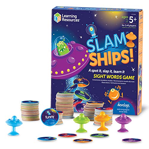 Learning Resources Slam Ships Sight Words Game, Homeschool, Visual, Tactile and Auditory Learning, Ages 5+ von Learning Resources