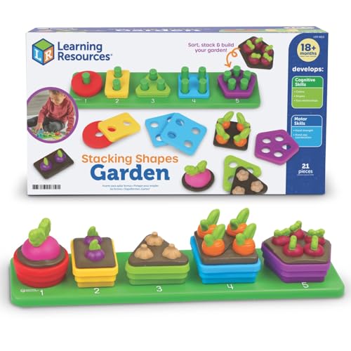 Learning Resources Stapelformen Garten, Feinmotorik, Stapeln und Sortieren von Puzzlebrett, Montessori-Kleinkind, sensorisches Tischspielzeug, Farbabstimmung, geschäftiges Brett, Geschenke für Jungen Learning Resources Stapelformen Garten, Feinmotorik, Stapeln und Sortieren von Puzzlebrett, Montessori-Kleinkind, sensorisches Tischspielzeug, Farbabstimmung, geschäftiges Brett, Geschenke für Jungen von Learning Resources