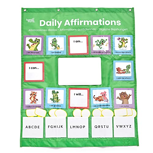 Learning Resources Taschen-Organizer zur täglichen Bekräftigung, Bejahungskarten für Achtsamkeit, positive Bestärkungen für Kinder, Taschen-Organizer zur Dekoration im Klassenzimmer Learning Resources Taschen-Organizer zur täglichen Bekräftigung, Bejahungskarten für Achtsamkeit, positive Bestärkungen für Kinder, Taschen-Organizer zur Dekoration im Klassenzimmer von hand2mind