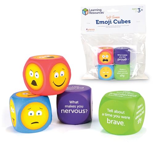 Learning Resources Weiche Smiley-Schaumstoffquader (Set mit 4 Stück) von Learning Resources