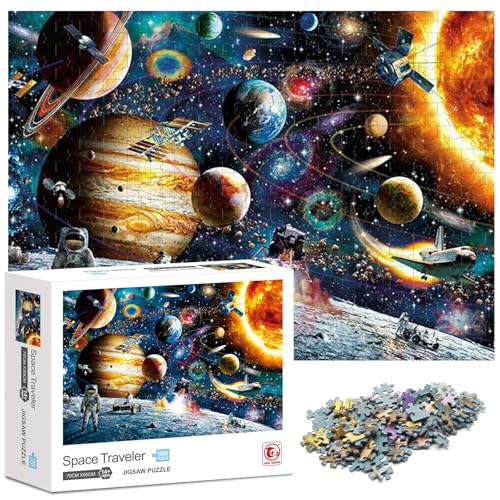 Ledeak 1000-teiliges Puzzle für Erwachsene und Kinder, Klassisches Puzzle, Interstellar Explorer von Ledeak